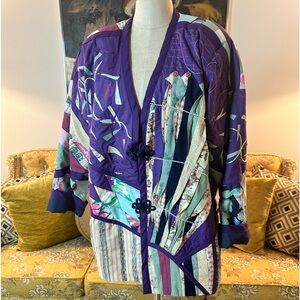 Vintage Purple Patchwork Jacket